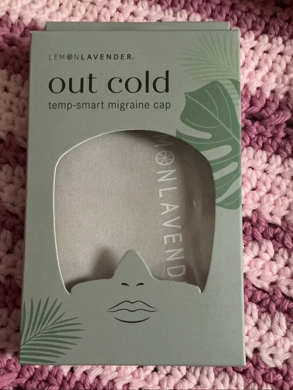 Lemon Lavender Out Cold Temp-Smart Migraine Cap — Light Gray